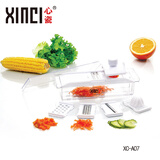 XINCI心瓷 锆制品陶瓷刀6件套厨具 陶瓷刀皮革礼盒套装 菜刀水果刀刨刀镜面刀 陶瓷刀6件套皮革礼盒