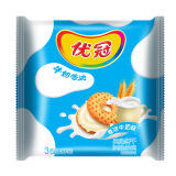 优冠 牛奶特浓夹心饼干 牛奶味390g(新老包装随机发货)