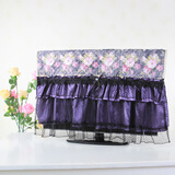 【欣巢 40液晶电视机罩55英寸42布艺蕾丝60挂