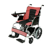 ZHONG JIN MEDICAL 中进电动轮椅折叠轻便锂电池智能简易可折叠残疾人旅行旅游四轮代步车 高续航力可快拆式 铅酸电池 20AH