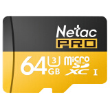 朗科（Netac）64G UHS-I U3手机内存卡TF(micro-SD)卡监控摄像存储卡Class10