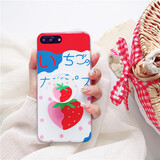 【可爱水果苹果6s\/7plus手机壳iPhone8x抖音支