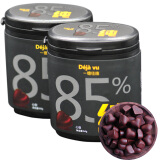 德佳维 85%可可含量高苦黑巧克力纯可可脂两罐组合装64g/罐x2罐
