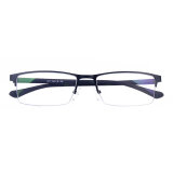维品质防蓝光防辐射眼镜男款护目镜无度数眼镜半框眼镜架小框商务平光镜 黑色框