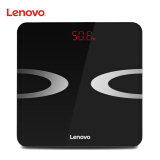 联想（lenovo）电子秤 体重秤 智能体脂秤 HS01 微信APP兼容 全包底机身（优雅黑）