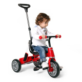 RASTAR星辉 儿童手推三轮车脚踏车可折叠宝马MINI户外自行车玩具车儿童车宝宝三轮车 红色