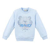 高田贤三 KENZO KIDS 奢侈品童装 男童蓝色棉质虎头刺绣图案长袖卫衣 KM15607 41 4A/4岁/104cm