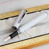 毕加索（pimio）旋转笔盖笔帽 商务练字礼品笔PS-985 白色钢笔