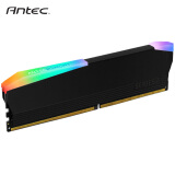 安钛克（Antec）五系列 台式机电脑内存条8G DDR4（2400/RGB/黑色马甲/高频超频/安钛克 只选好颗粒）