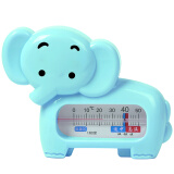 绿之源 婴儿水温计蓝色大象款 宝宝洗澡测温度两用婴儿用品湿度计温湿度表