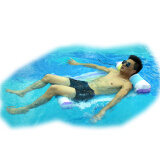 水上浮床 水上助泳袋 水上浮排 休闲床 温泉 水上沙滩椅 花色 680X1380