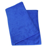 天气不错 洗车毛巾超细纤维擦车吸水毛巾清洁擦玻璃蓝色 40*40cm 1条装汽车用品