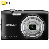 尼康（NIKON） Coolpix A100 便携数码相机（2005万像素 2.7英寸屏 5倍光学变焦 26mm广角）黑色