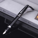 毕加索（pimio）钢笔 919弯尖美工笔1.0mm 巴洛克黑银 艺术签名笔学生练字书法笔