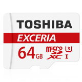 东芝（TOSHIBA）64G TF(microSD)存储卡 U3 Class10 读速90MB/s 高速行车记录仪TF卡