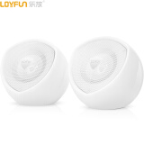 乐放（LOYFUN）LF-910 2.0声道USB电脑台式机便携式多媒体迷你小音箱  笔记本音响 低音炮 （白色）