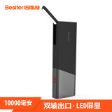 倍斯特（Besiter）10000mAh 智能移动电源 带LED数字显示 双USB输出 充电宝 内置LED台灯 0197天王星