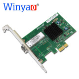 Winyao WY576F PCI-E X1 台式机千兆光纤网卡 82576 PXE无盘