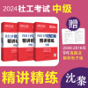 【备考2024年初级中级社工】社工考试真题试卷 初级社会工作实务+综合能力 中级综合能力+实务+法规与政策 初级社会工作师详解全国助理用书社会沈黎 【中级3科精讲精练】综合+实务+法规 无规格