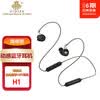 海帝思 HIDIZS H1 蓝牙耳机 HIFI动圈入耳式可换线耳挂式手机线控高音质蓝牙耳机 黑色 运动蓝牙耳机
