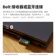 罗技（Logitech）M650 M无线蓝牙鼠标 静音鼠标 办公家用鼠标 Logi Bolt USB接收器 中小手型 黑色 商用版