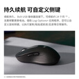罗技（Logitech）M650 M无线蓝牙鼠标 静音鼠标 办公家用鼠标 Logi Bolt USB接收器 中小手型 黑色 商用版