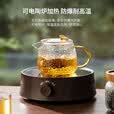 茗光茶壶玻璃锤纹水家用煮茶耐高温花茶茶具过滤泡茶壶350ml
