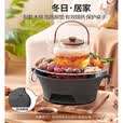 原始人围炉煮茶家用室内全套烧烤炉烤火盆炭火炉碳炉炭炉一套室外 1200ML铸铁茶壶（明火/电陶炉通用）