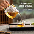 茗光茶壶玻璃锤纹水家用煮茶耐高温花茶茶具过滤泡茶壶350ml