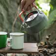 Naturehike挪客宴风户外铝合金茶壶烧水壶户外野营便携煮茶咖啡壶 灰色1.1L