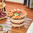 尚烤佳（Suncojia）围炉煮茶炉 炭炉 木碳烧烤炉 烧烤架 取暖炉 碳陶泥炉 打边炉