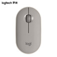 罗技（Logitech）LOGITECH PEBBLE 无线蓝牙鼠标 静音鼠标 办公鹅卵石造型 轻薄便携 时尚小巧 烟云灰