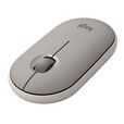 罗技（Logitech）LOGITECH PEBBLE 无线蓝牙鼠标 静音鼠标 办公鹅卵石造型 轻薄便携 时尚小巧 烟云灰