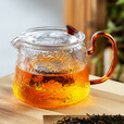 雅集茶具耐热玻璃泡茶壶煮茶壶茶水分离壶办公室家用过滤壶简易红茶壶