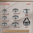 岛奇（Daoqi）户外钛锅纯钛汤锅户外锅具露营炊具超轻炊具煎锅折叠套锅便携收纳 【纯钛】（赠网袋）煎锅（400ml）