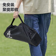 Aoran 户外月亮椅折叠椅便携露营躺椅野外沙滩椅写生折叠凳休闲钓鱼椅 【承重300斤】加粗钢管+卡其色