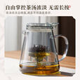 小熊（Bear）玻璃茶壶 泡茶壶飘逸杯耐热高硼硅玻璃茶具800ml大容量茶水分离