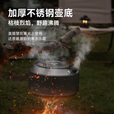 探险者（TAN XIAN ZHE）户外烧水壶露营烧水壶户外茶具钛壶钛杯钛茶具户外烧水喝茶一整套 【不锈钢钛化】0.8L水壶