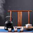 领艺围炉煮茶壶器具户外烧水壶可明火铁质电陶炉茶壶 雨霖铃铸铁茶壶