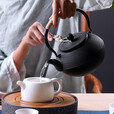 领艺围炉煮茶壶器具户外烧水壶可明火铁质电陶炉茶壶 雨霖铃铸铁茶壶