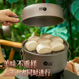 岛奇（Daoqi）户外钛锅纯钛汤锅户外锅具露营炊具超轻炊具煎锅折叠套锅便携收纳 【纯钛】（赠网袋）煎锅（400ml）