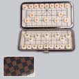 柏潮中国象棋小学生儿童磁力像棋带棋盘磁吸便携式磁性橡棋子铁盒折叠 PVC黑棋子 16颗 仅棋子 强磁不怕掉
