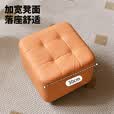 家逸（JIAYI）万向轮移动小凳子客厅茶几沙发凳家用矮凳滑轮板凳软包换鞋脚踏凳