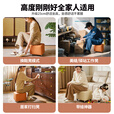家逸（JIAYI）万向轮移动小凳子客厅茶几沙发凳家用矮凳滑轮板凳软包换鞋脚踏凳
