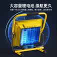 今能充电投光灯led家用应急照明停电工地户外篮球摆摊手提超亮露营灯 便携式移动三角支架