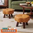 家逸实木小凳子家用换鞋凳客厅小板凳办公室脚踏矮凳软包沙发凳