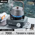 嘻由分体式卡式炉户外燃气炉露营煮茶防风家用2026新款防爆三核卡磁炉 七头分体炉+收纳箱+卡式气接头 10000W猛火-11铜头火莲-炉子收纳箱-卡式接头