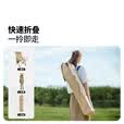 牧高笛（MOBIGARDEN）乐享躺椅 户外露营午休折叠床自带头枕折叠椅 NX23665040 细沙黄