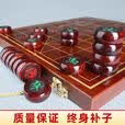 天弗中国象棋实木紫檀象棋红木象棋高档木质棋盘大号黑檀木送长辈 50#[红花梨木象棋]+木质棋盘 正品保障