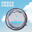 熊火抄网头速干捞网头45cm铝印花防挂密网网兜网头超轻渔具配件